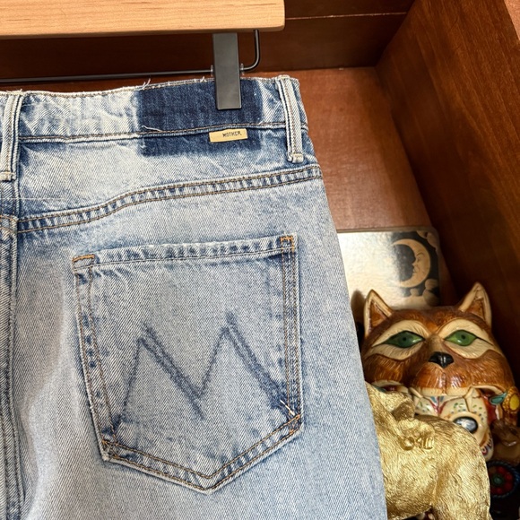 MOTHER - Light Wash Blue Straight Leg Denim Jeans - Size 29 - Picture 1 of 8
